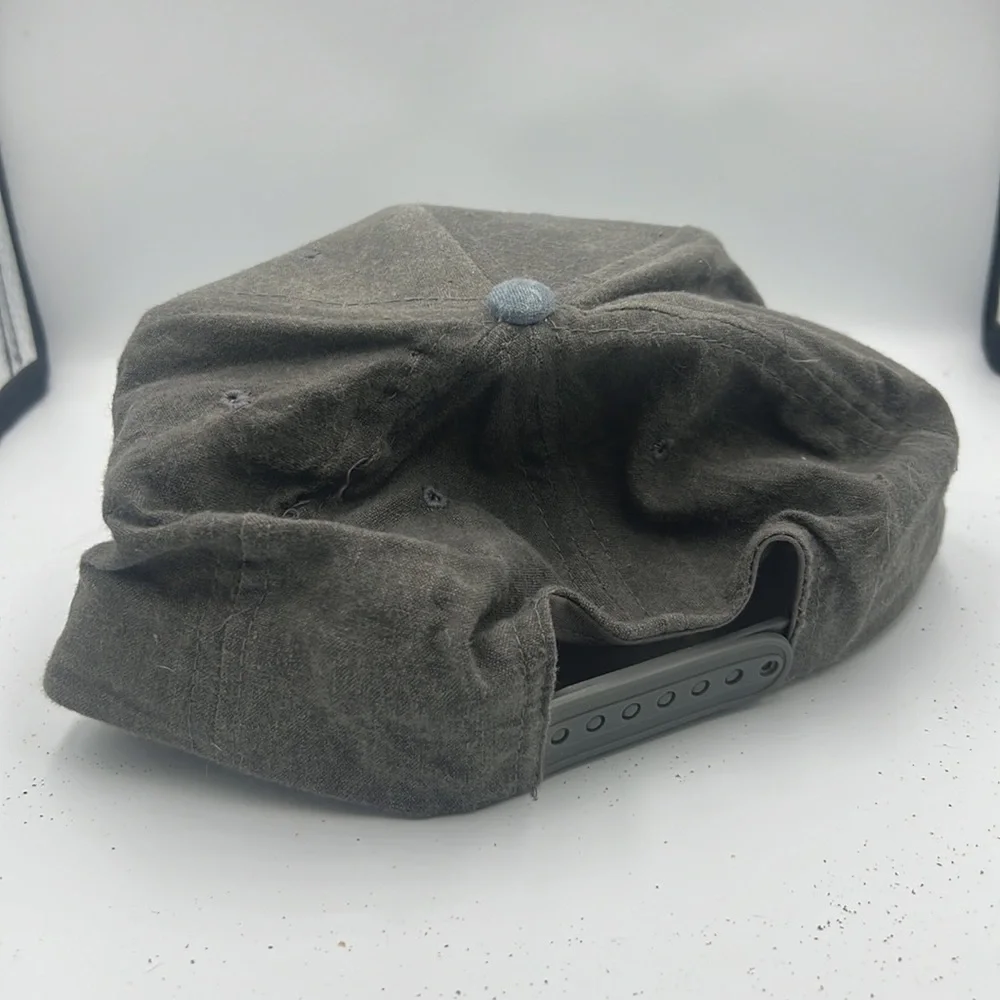 Vintage 90’s SnapBack cap, safety & shortage control logo, gray and yellow rare - Picture 3 of 5
